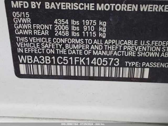 WBA3B1C51FK140573 BMW 320i