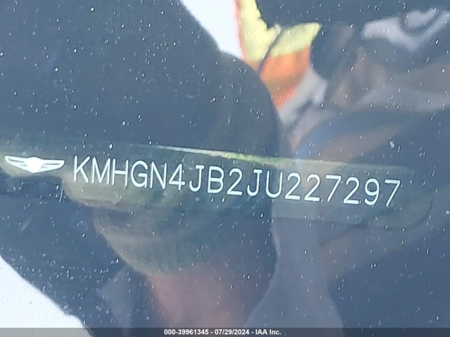 KMHGN4JB2JU227297 Genesis G80 3.3t Sport