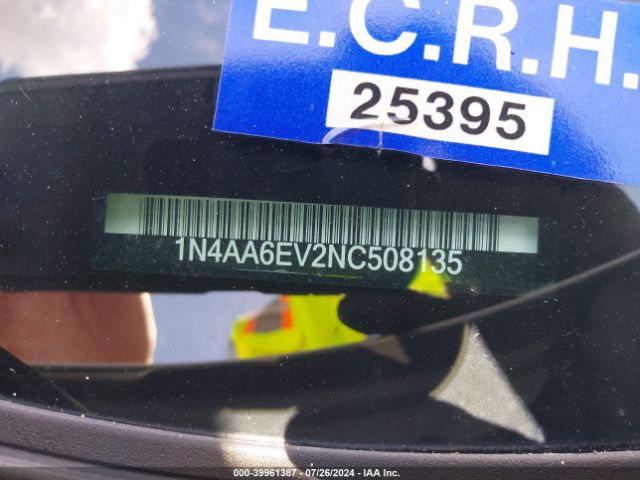 1N4AA6EV2NC508135 Nissan Maxima Sr Xtronic Cvt