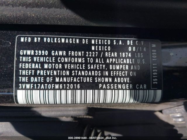 3VWF17AT0FM612016 Volkswagen Beetle 1.8t Classic