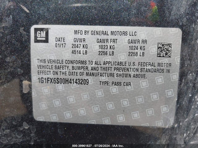 Chevrolet Bolt Ev Premier 2017 1G1FX6S00H4143209 Image 9