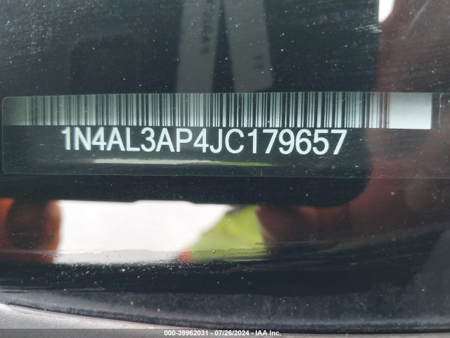 Nissan Altima 2.5 Sv 2018 1N4AL3AP4JC179657 Image 9