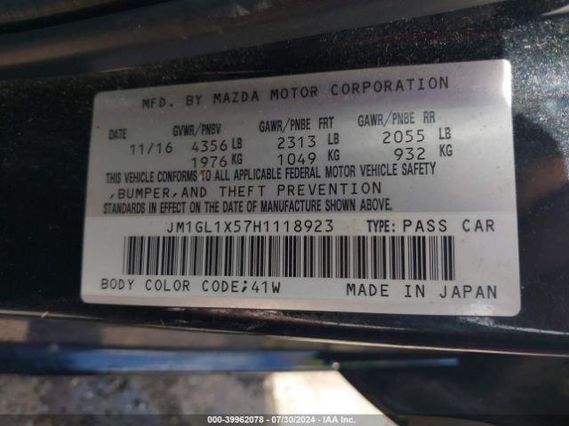 JM1GL1X57H1118923 Mazda Mazda6 Grand Touring