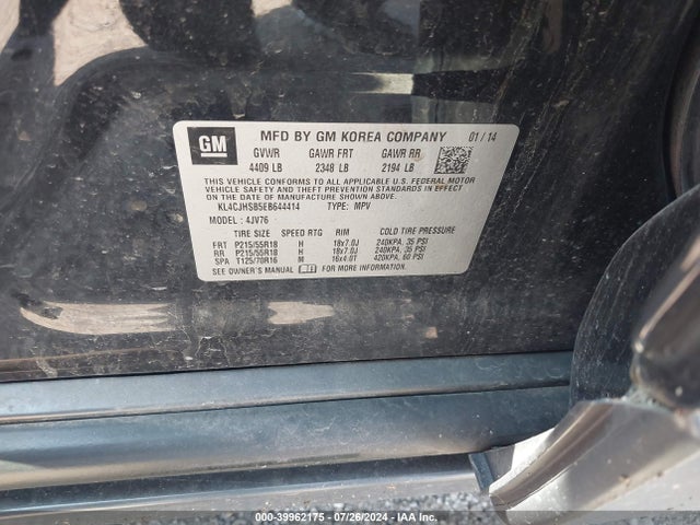 Buick Encore Premium 2014 KL4CJHSB5EB644414 Image 9