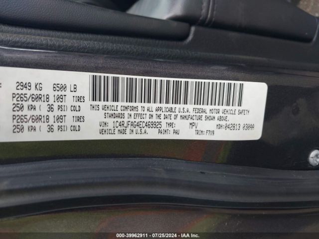 1C4RJFAG4EC469925 Jeep Grand Cherokee Laredo