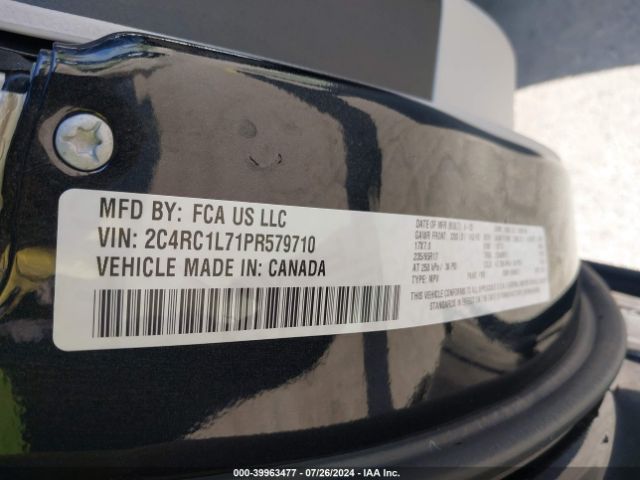2C4RC1L71PR579710 Chrysler Pacifica Hybrid Touring L