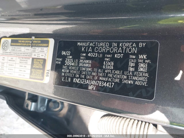 KIA SOUL LX 2022 KNDJ23AU4N7834417 Image 9
