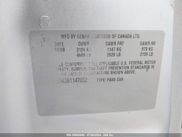 Продажа на аукционе авто 2009 Chevrolet Impala Lt, vin: 2G1WT57K091143708, номер лота: 39963646