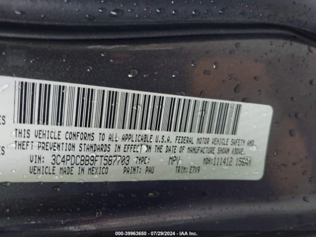 3C4PDCBB9FT587703 Dodge Journey Sxt