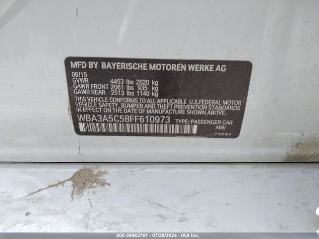 WBA3A5C58FF610973 BMW 328I
