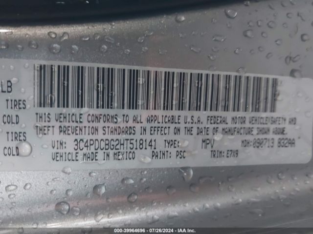3C4PDCBG2HT518141 Dodge Journey Sxt
