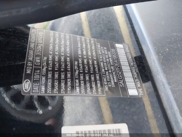 SALGS2TF2EA195338 Land Rover Range Rover 5.0l V8 Supercharged/5.0l V8 Supercharged Ebony Edition