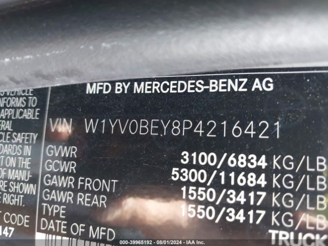 W1YV0BEY8P4216421 Mercedes-Benz Metris