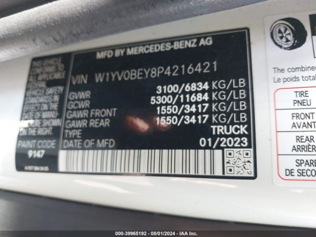 W1YV0BEY8P4216421 Mercedes-Benz Metris