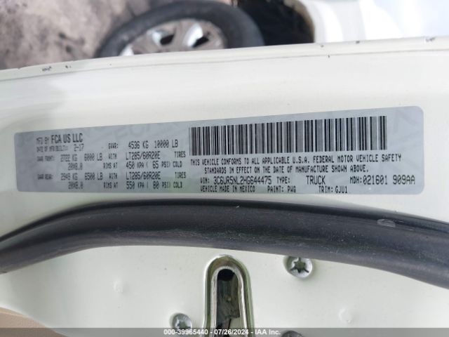 3C6UR5NL2HG644475 RAM 2500 Laramie Mega Cab 4x4 6'4 Box