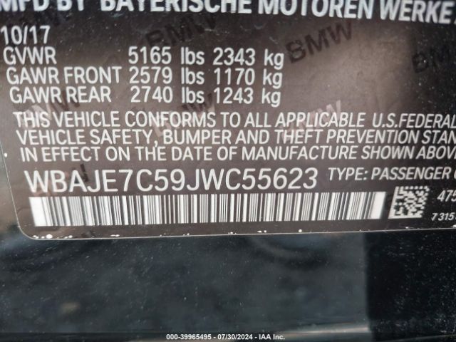 WBAJE7C59JWC55623 BMW 540i Xdrive