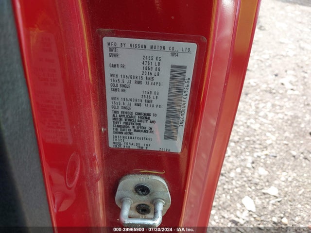 Nissan Nv200 S 2015 3N6CM0KN4FK695656 Image 9
