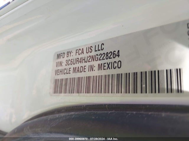 RAM 2500 Tradesman  4x2 8' Box 2022 3C6UR4HJ2NG228264 Image 9
