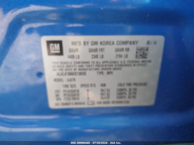 KL4CJFSB6EB738595 Buick Encore Convenience