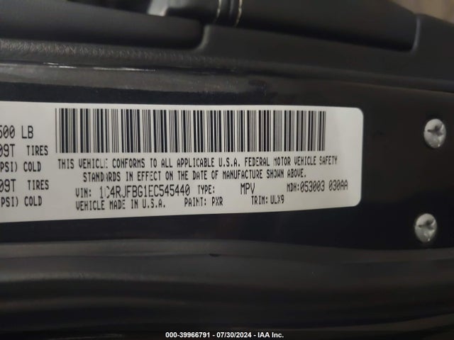 Jeep Grand Cherokee Limited 2014 1C4RJFBG1EC545440 Image 9