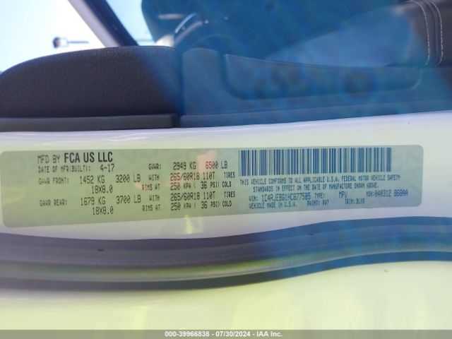 1C4RJEBG1HC877585 Jeep Grand Cherokee Limited 4x2