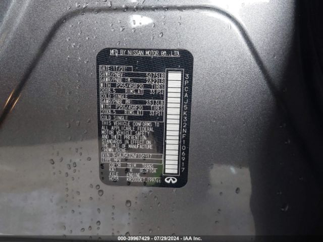 3PCAJ5K32NF106917 Infiniti Qx55 Essential Awd