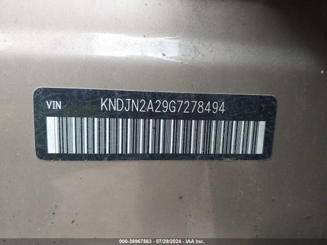 KIA Soul 2016 KNDJN2A29G7278494 Image 9