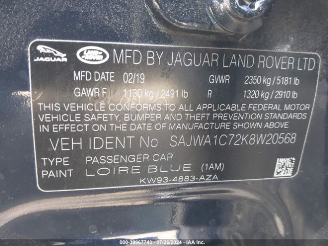 SAJWA1C72K8W20568 Jaguar Xj R-sport
