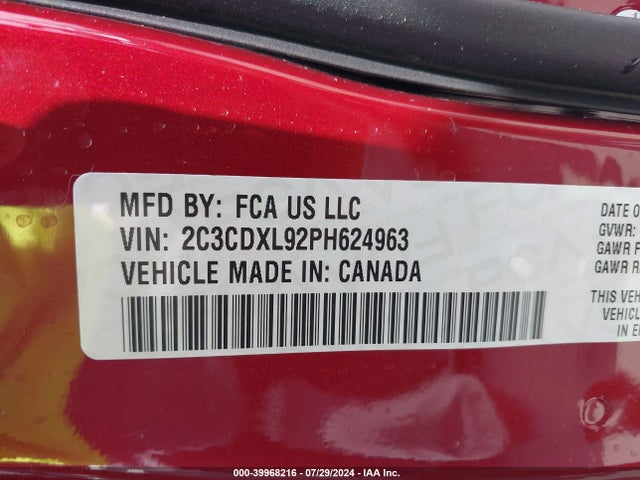 Dodge Charger Srt Jailbreak 2023 2C3CDXL92PH624963 Image 9