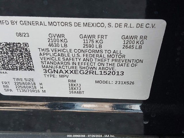 Chevrolet Equinox Awd Premier 2024 3GNAXXEG2RL152013 Image 9