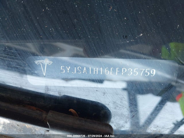 5YJSA1H16EFP35759 Tesla Model S P85
