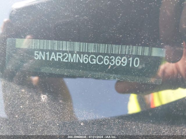 5N1AR2MN6GC636910 Nissan Pathfinder S