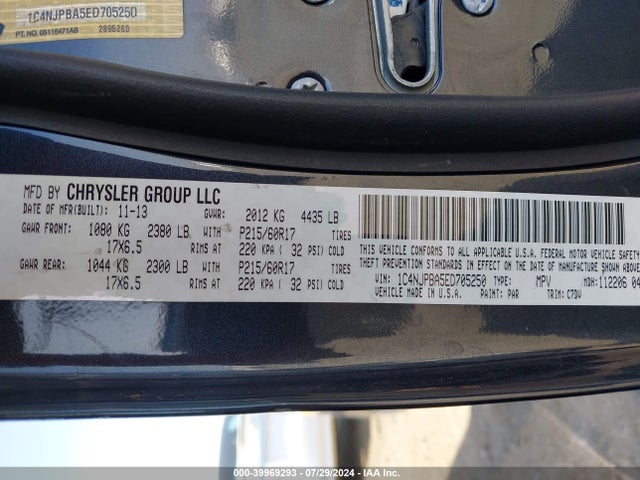 Jeep Patriot Altitude 2014 1C4NJPBA5ED705250 Image 9