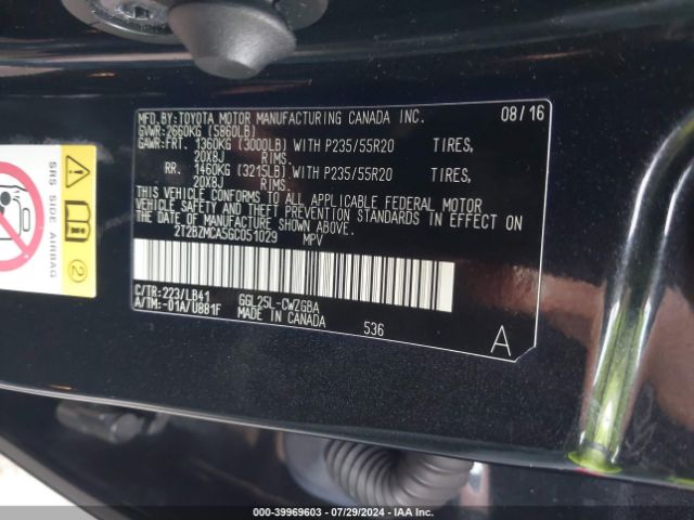 2T2BZMCA5GC051029 Lexus RX 350