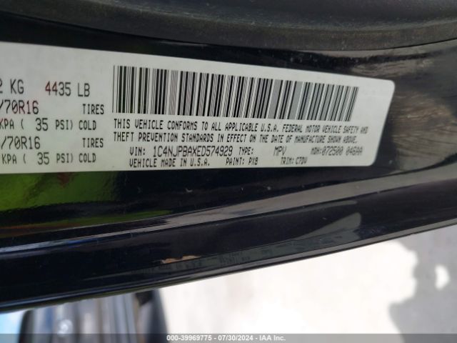 1C4NJPBAXED574929 Jeep Patriot Sport