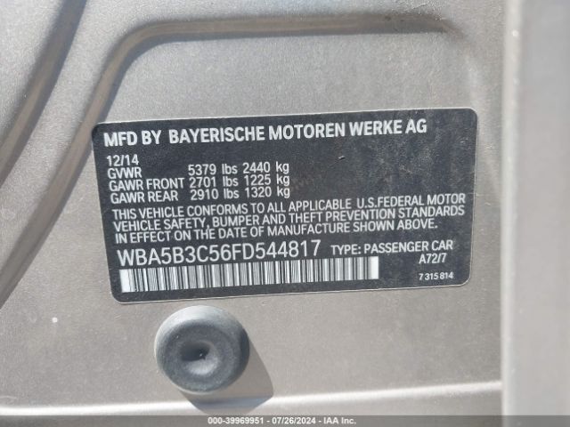 WBA5B3C56FD544817 BMW 535i Xdrive