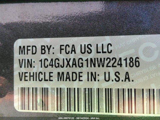 Jeep Wrangler Willys 4x4 2022 1C4GJXAG1NW224186 Image 9