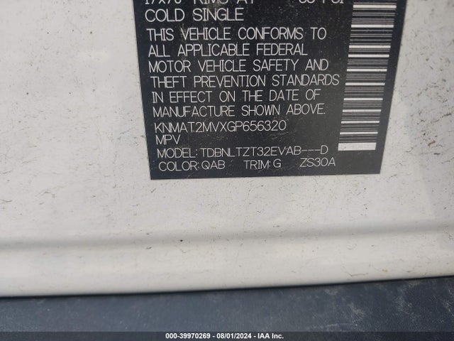 Nissan ROGUE SV 2016 KNMAT2MVXGP656320 Image 9