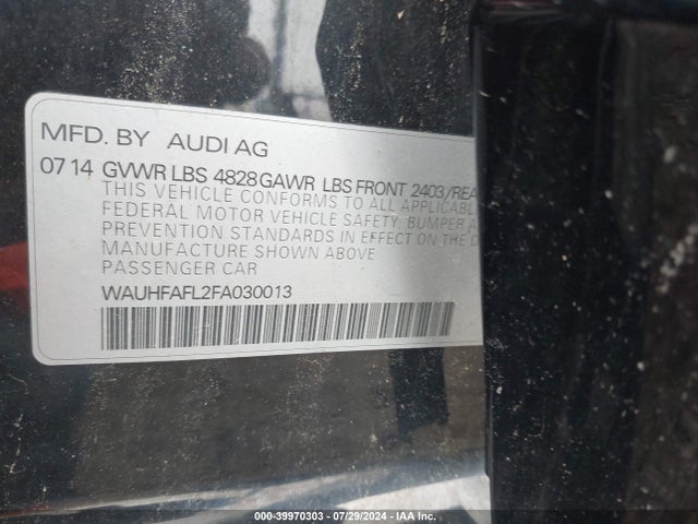 WAUHFAFL2FA030013 Audi A4 2.0t Premium