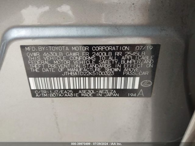 JTHBA1D22K5100323 Lexus IS 300
