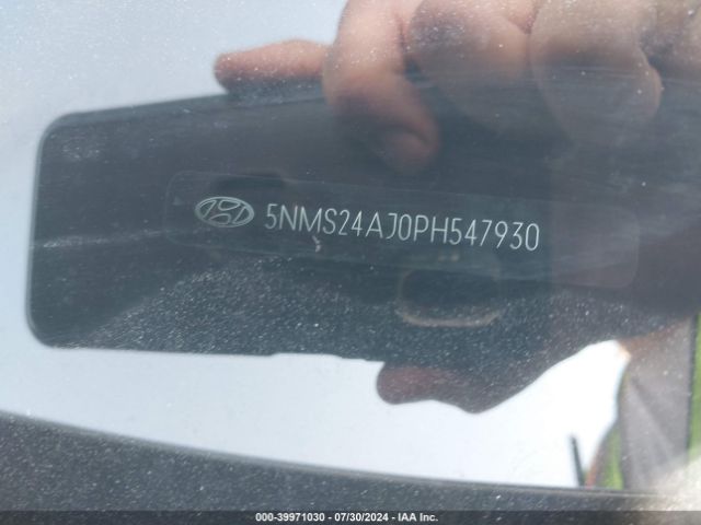 5NMS24AJ0PH547930 Hyundai Santa Fe Sel
