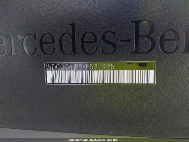 WDC0G4JB2KF531925 Mercedes-Benz GLC 300