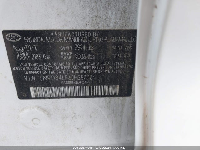 Hyundai Elantra Value Edition 2018 5NPD84LF6JH257024 Image 9