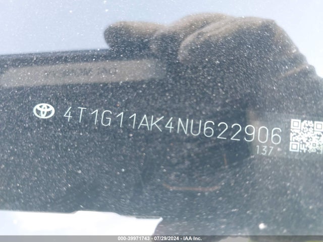 Toyota CAMRY SE 2022 4T1G11AK4NU622906 Image 9