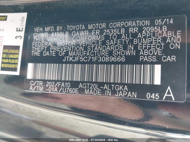 JTKJF5C71F3089666 Scion Tc Release Series 9.0