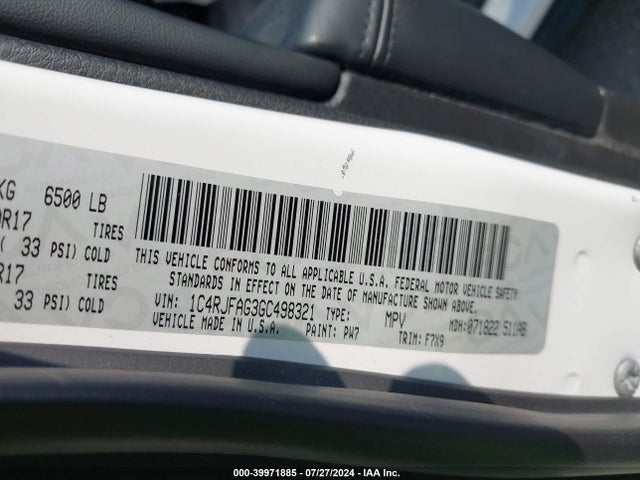 1C4RJFAG3GC498321 Jeep Grand Cherokee Laredo