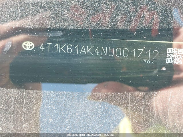 Toyota CAMRY XSE 2022 4T1K61AK4NU001712 Image 9