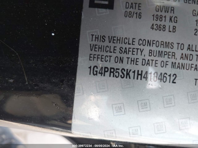 1G4PR5SK1H4104612 Buick Verano Sport Touring