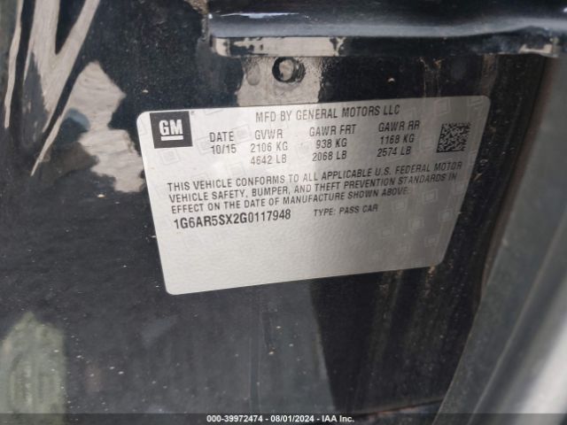 1G6AR5SX2G0117948 Cadillac Cts Luxury Collection