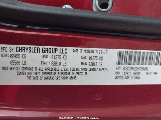 2C3CCARG2EH194001 Chrysler 300